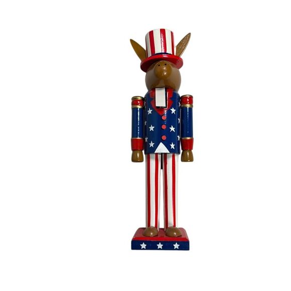 Patriotic American Eagle Nutcracker Holiday Decor Christmas Decoration - Picture 1 of 3
